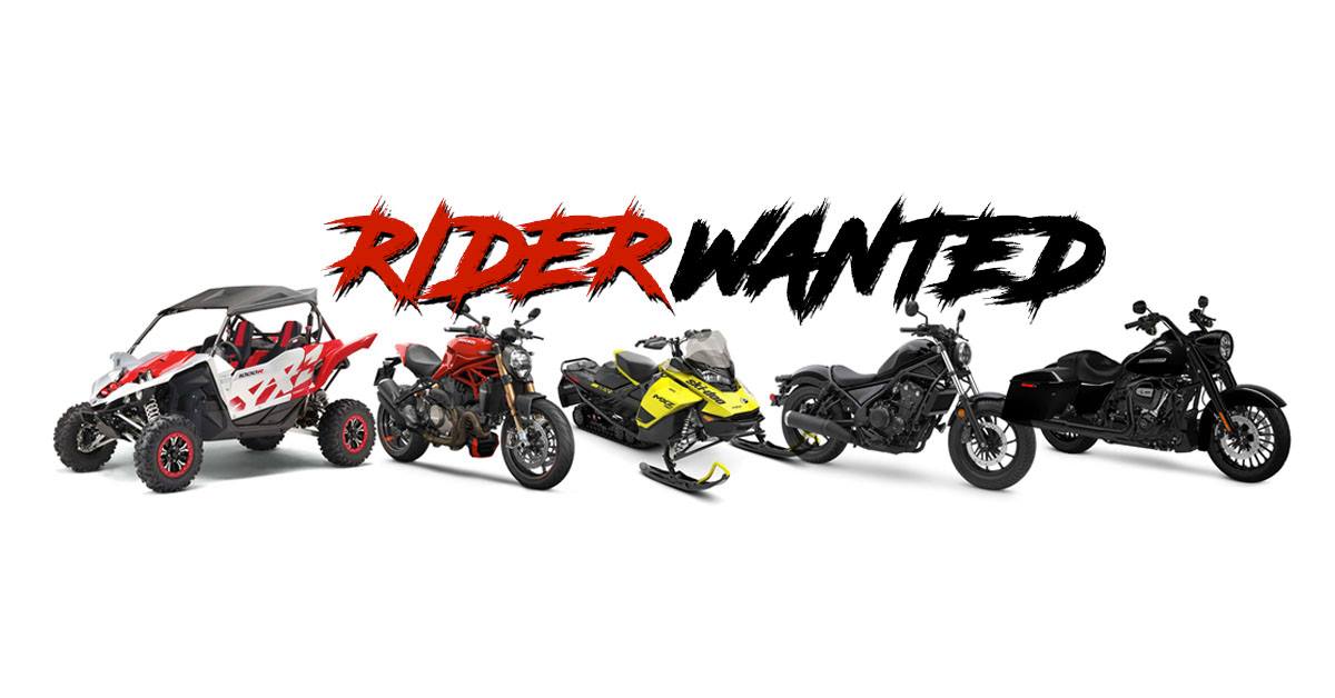 Rider Wanted